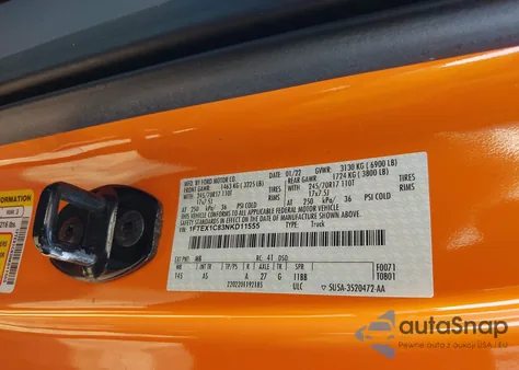 2022 Ford F-150 Xl from USA, damaged, VIN 1FTEX1C83NKD11555